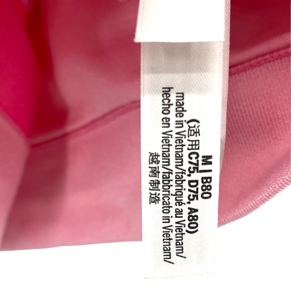 Pink Seamless Hearts Square Neck Longline Sports Bra Size Medium - Picture 5 of 9